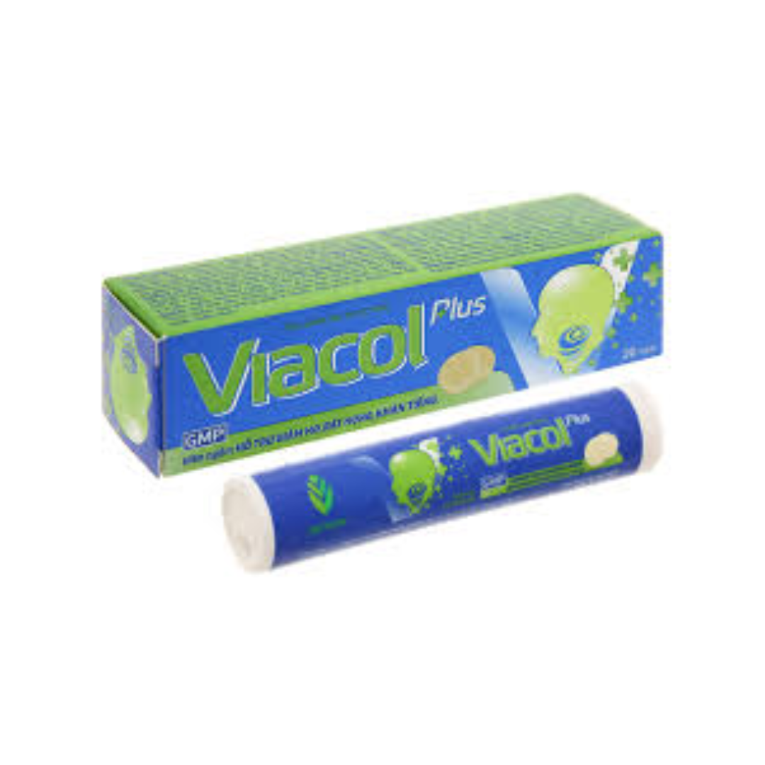 Herbal Lozenges Viacol Plus - Viên ngậm Viacol Plus (Tube/20v)