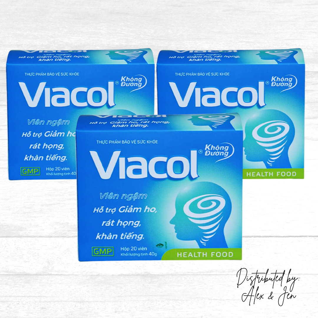 Herbal Lozenges Viacol - Viên ngậm Viacol (Hộp/20 viên)