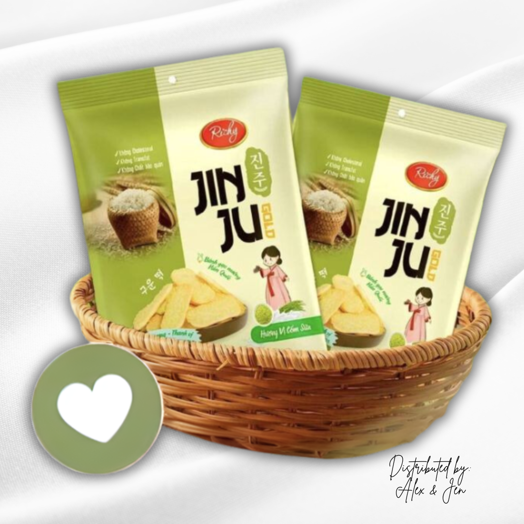 BÁNH GẠO JINJU CỐM SỮA - TÚI 145g