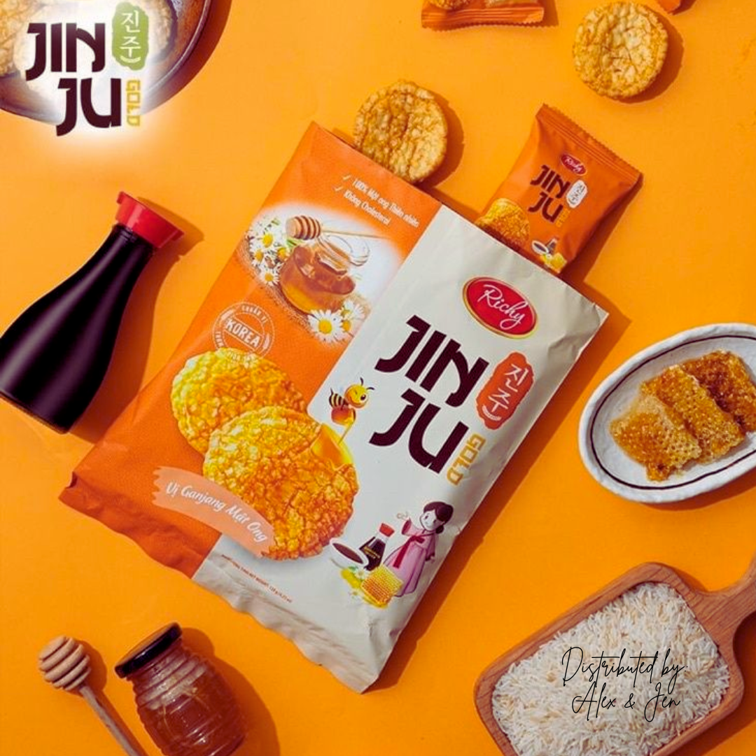 BÁNH GẠO JINJU MẬT ONG - TÚI 100g