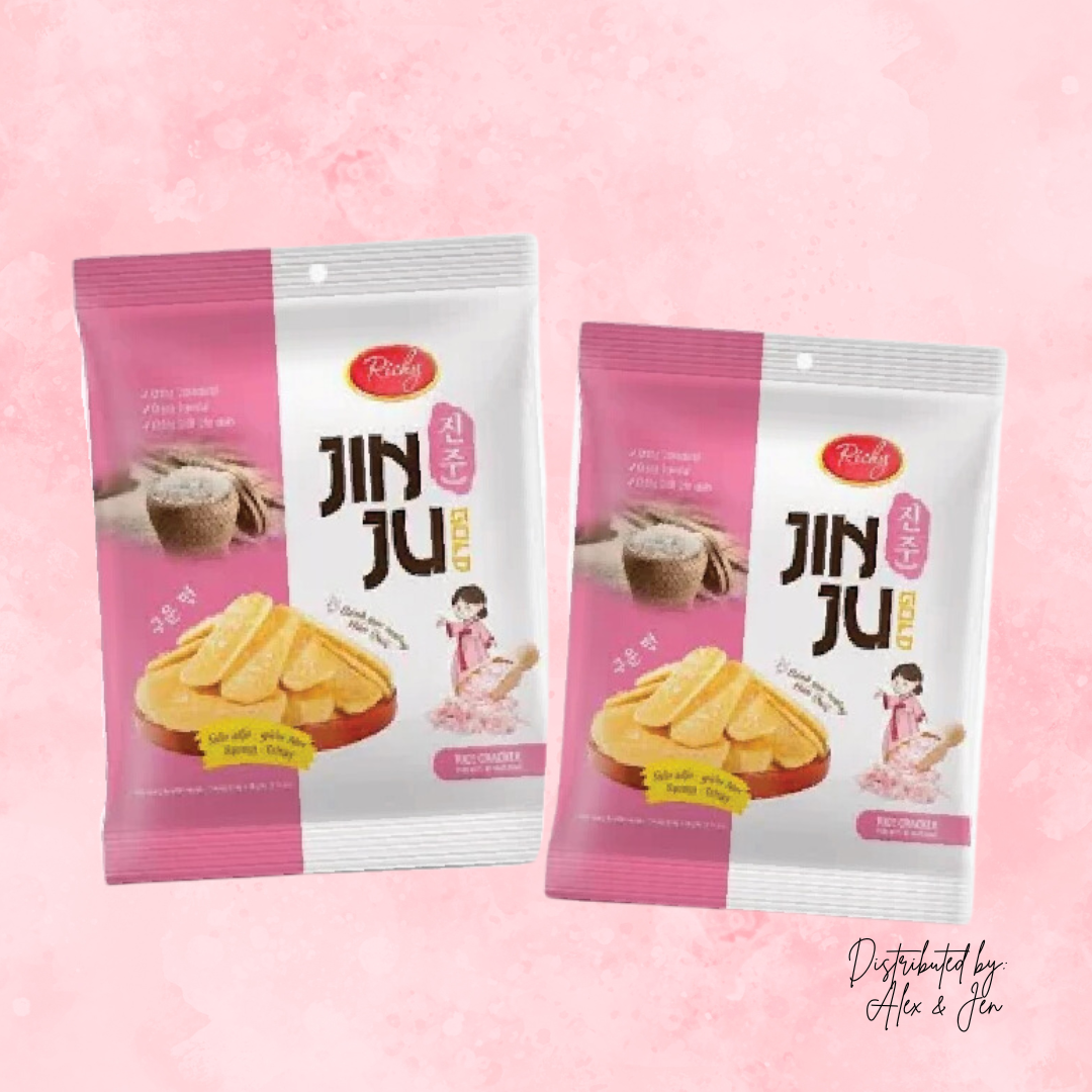 BÁNH GẠO JINJU MUỐI HỒNG - TÚI 134.4g