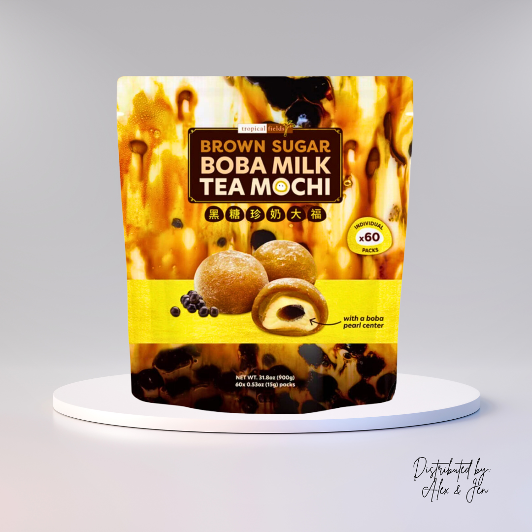 BÁNH MOCHI NHÂN TRÀ SỮA TRÂN CHÂU ĐƯỜNG NÂU