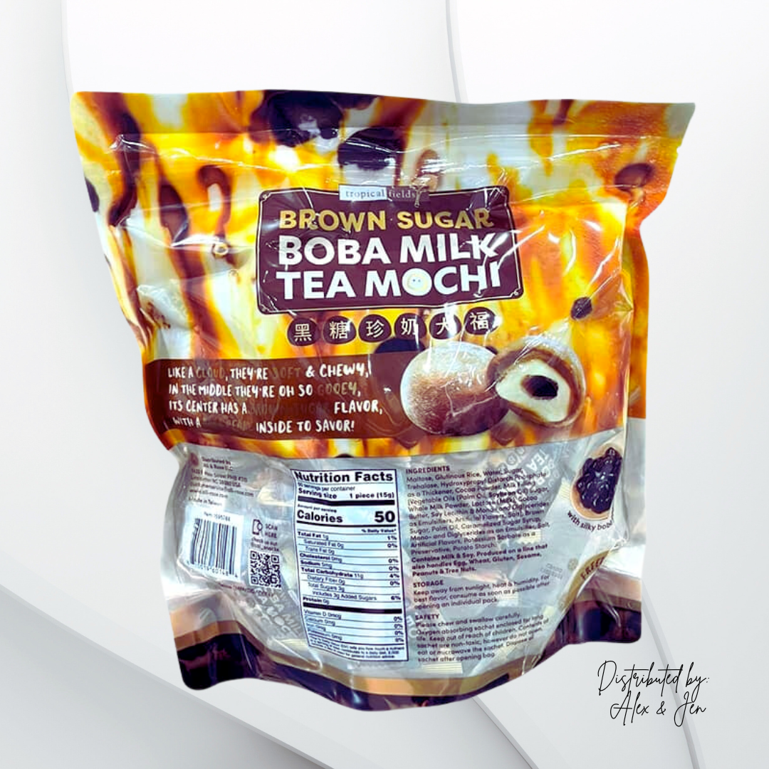 BÁNH MOCHI NHÂN TRÀ SỮA TRÂN CHÂU ĐƯỜNG NÂU