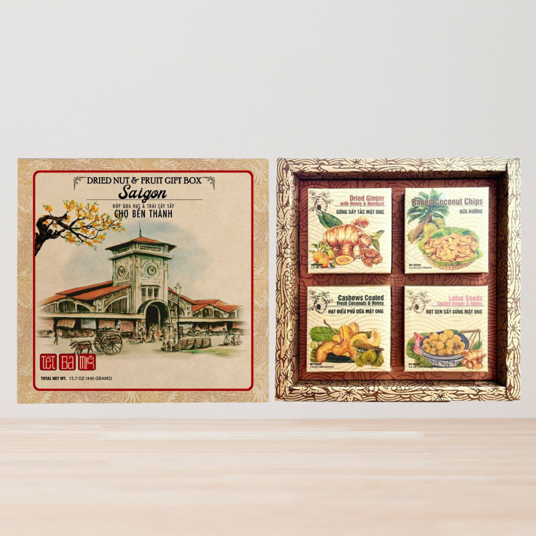 Dried Nut & Fruit Gift Box- Saigon | JOYFUL LUNAR NEW YEAR