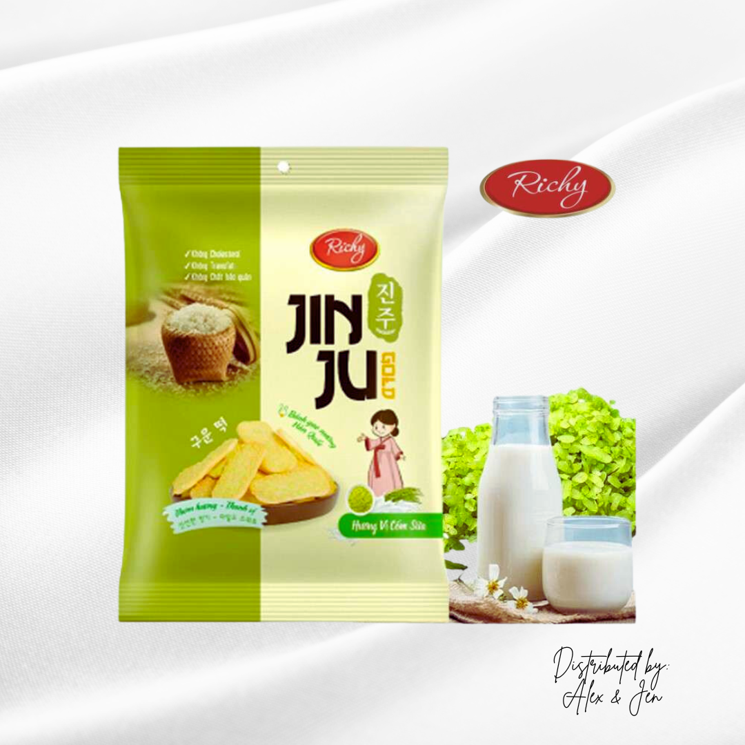 BÁNH GẠO JINJU CỐM SỮA - TÚI 145g