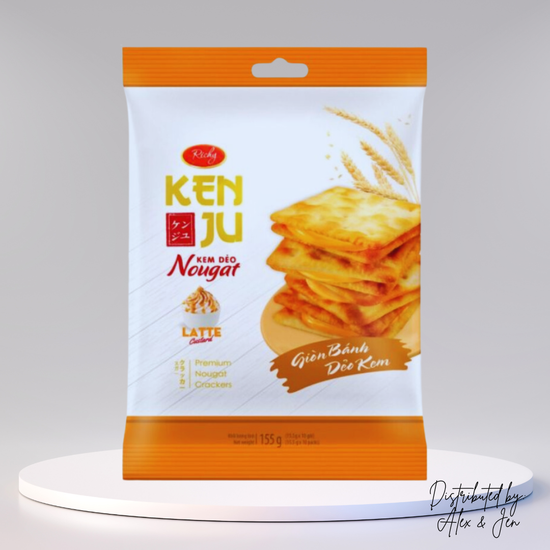 BÁNH QUY KENJU KEM DẺO LATTE - TÚI 155g