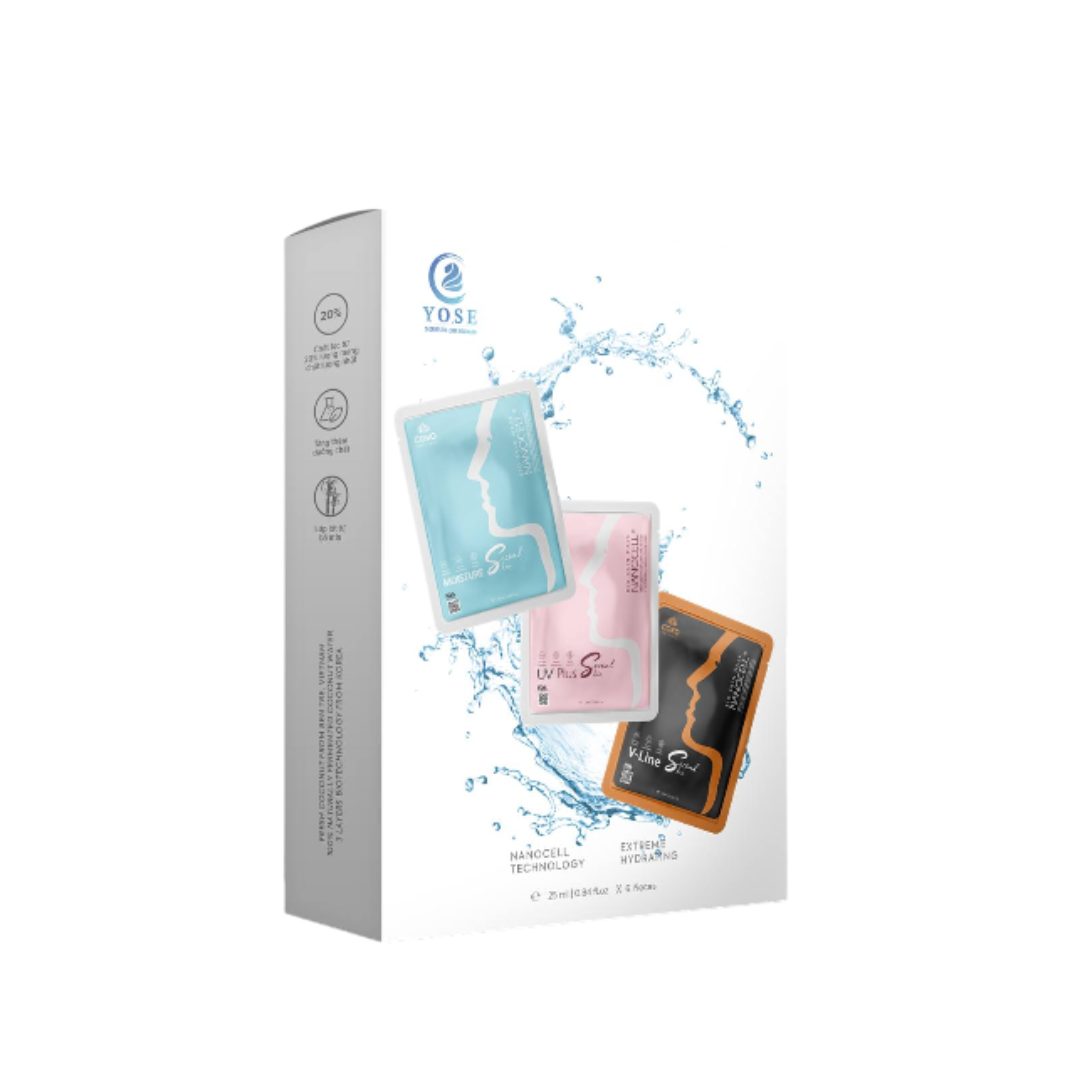 SKINCARE MASK - 03 COLORS/6PCS | MẶT NẠ DA SINH HỌC COLLAGEN