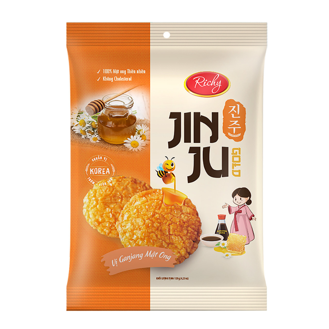 BÁNH GẠO JINJU MẬT ONG - TÚI 100g