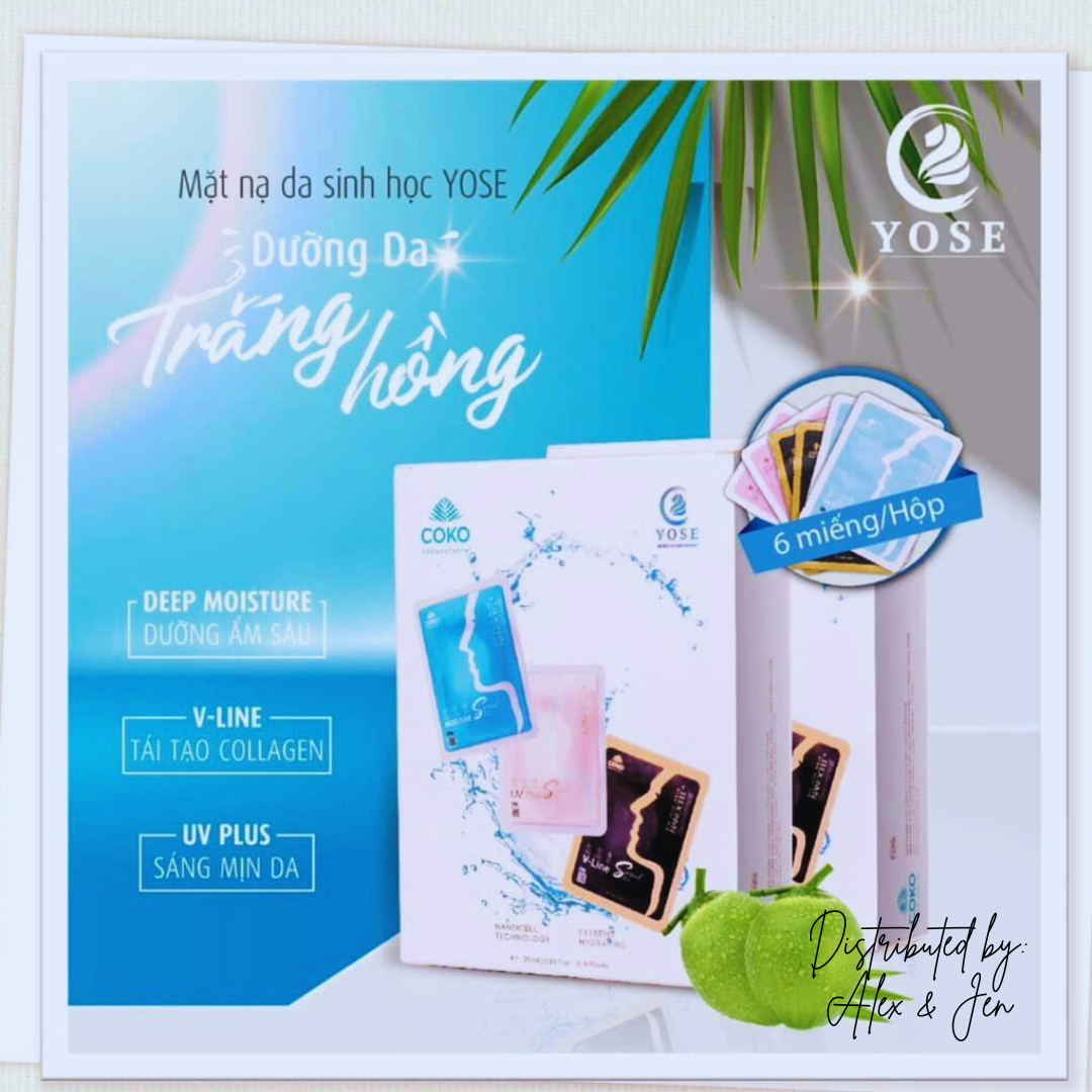 SKINCARE MASK - 03 COLORS/6PCS | MẶT NẠ DA SINH HỌC COLLAGEN