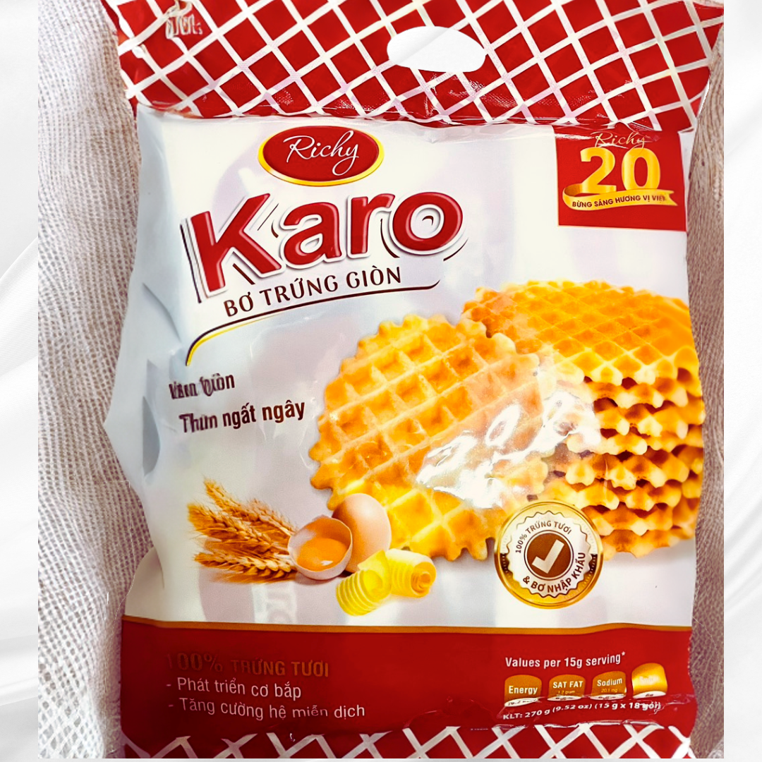 BÁNH BƠ TRỨNG KARO GIÒN 270g