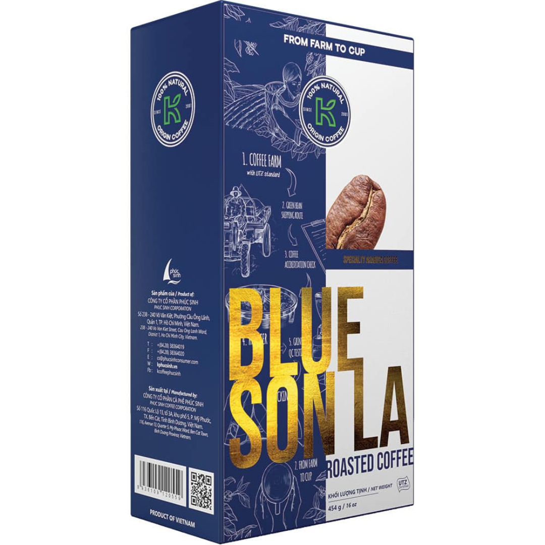 Roasted & ground coffee "K-Coffee Blue Sonla"
